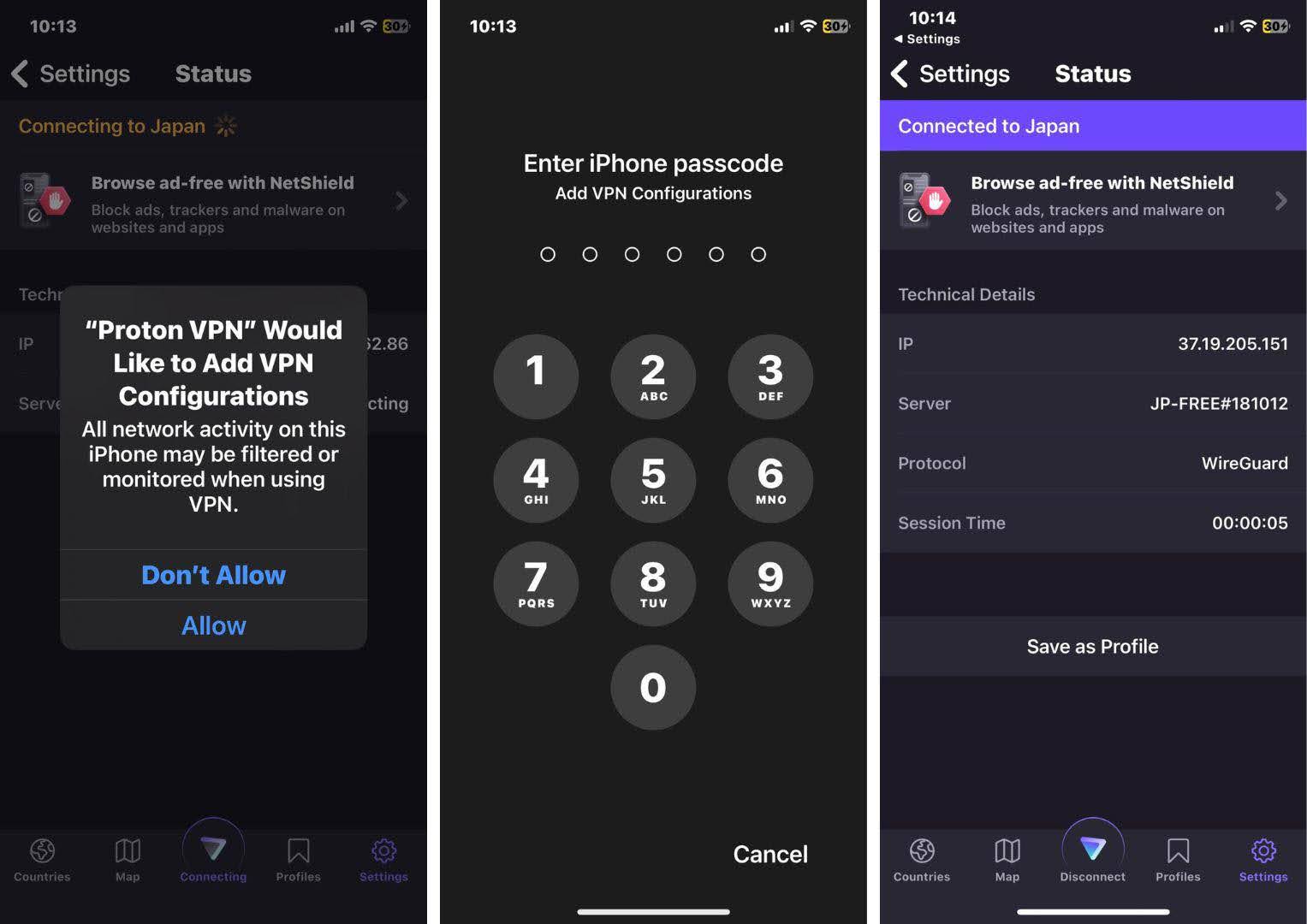 Allow the VPN Connection