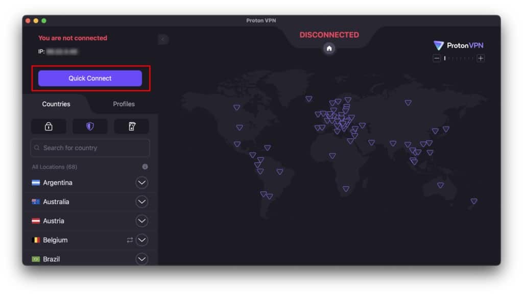 Connect to a VPN Server