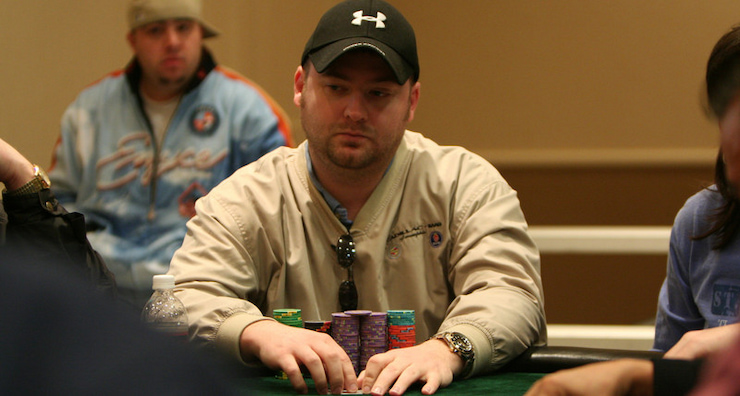 Mike Postle Playing a Poker Tournament