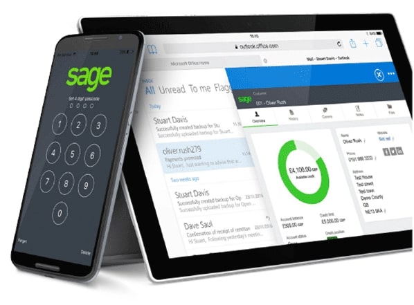 A screenshot of Sage's dashboard