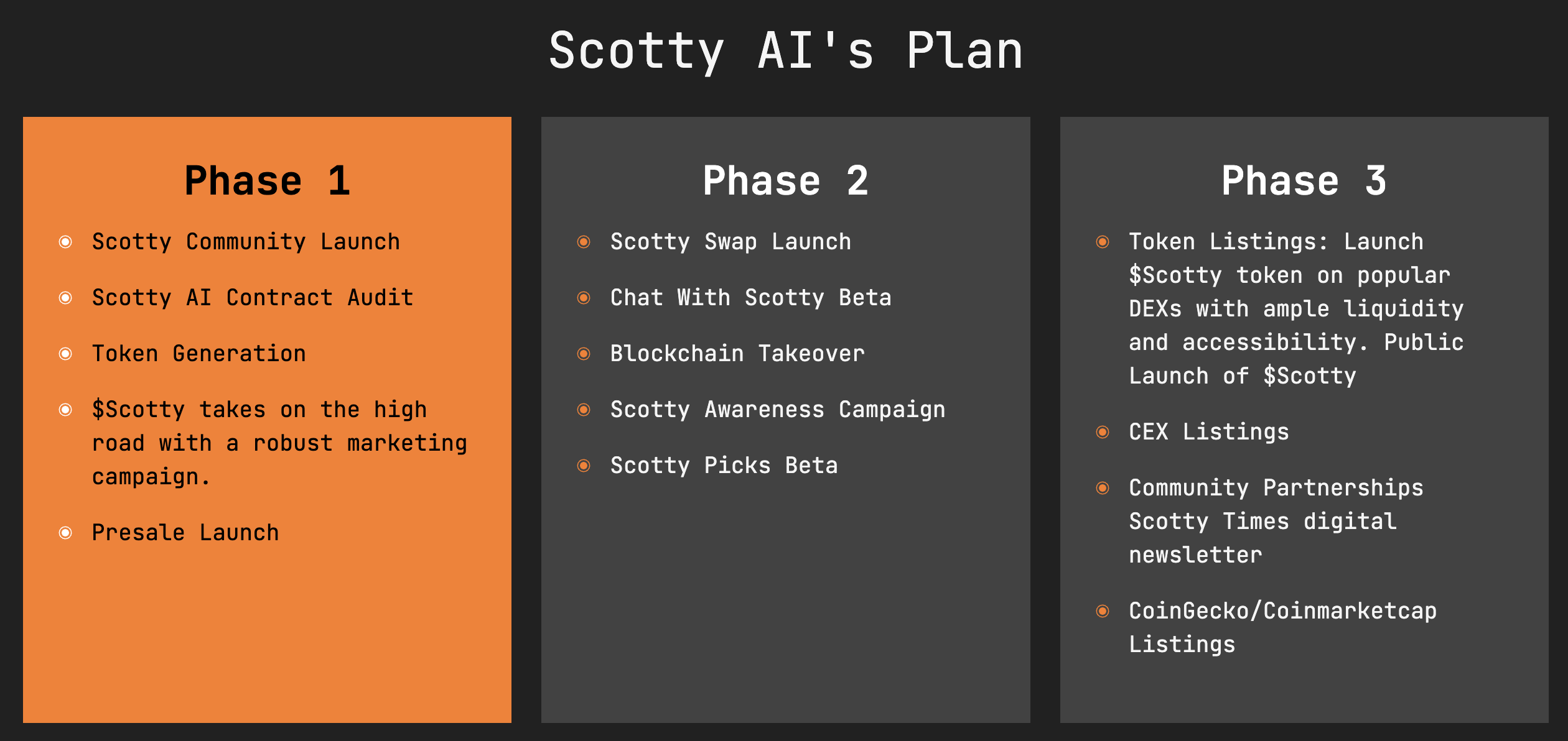 Scotty the AI roadmap
