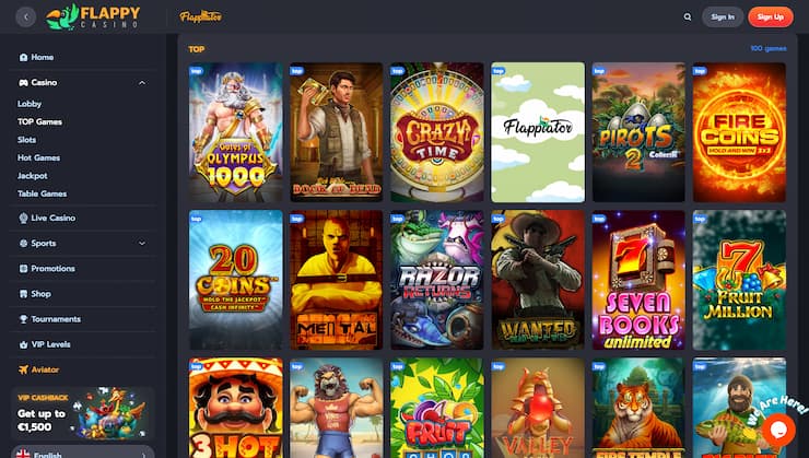 Flappy Casino Top Games