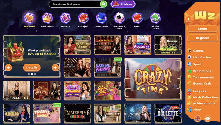 Wazamba Playtech Casino
