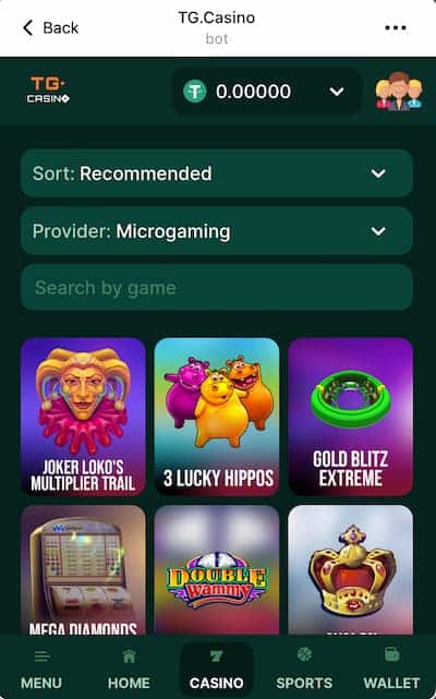 TG.Casino Microgaming Casino