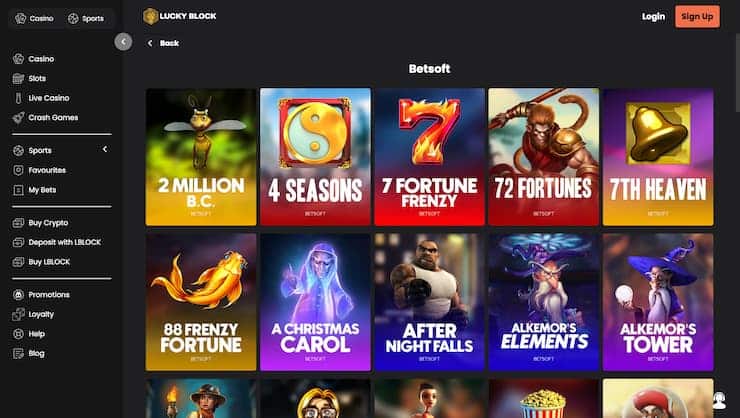 Lucky Block Betsoft Casino