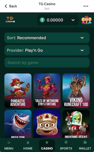 TG.Casino Play'n Go Casino