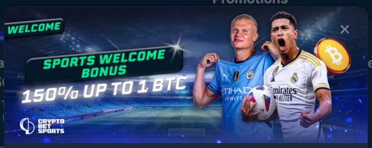 CryptoBetSports Bonus for Sports