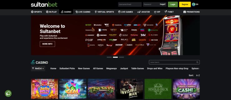 SultanBet NetEnt Casino