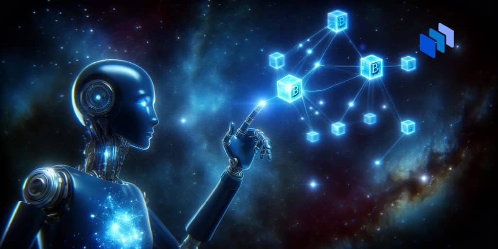 An AI touching a blockchain