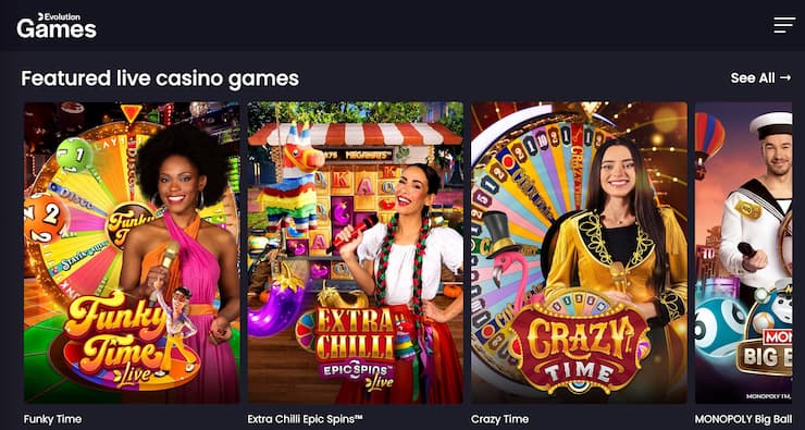 evolution gaming live dealer