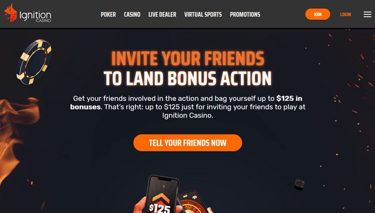 Ignition Casino Referral Bonus