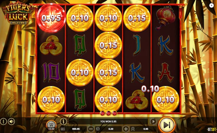 Tiger's Luck slot hold and win feature - Techopedia