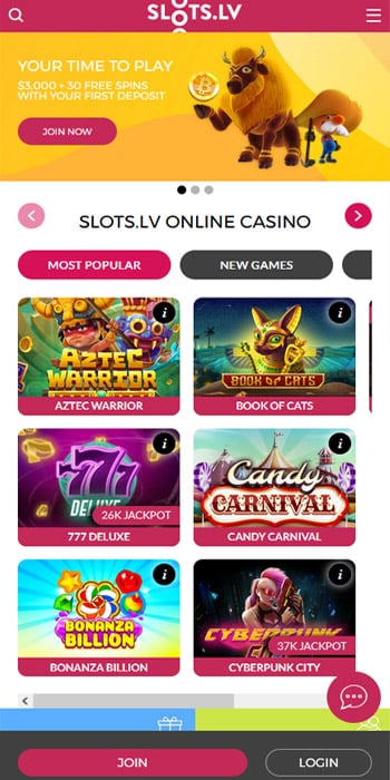 slots lv free spins code