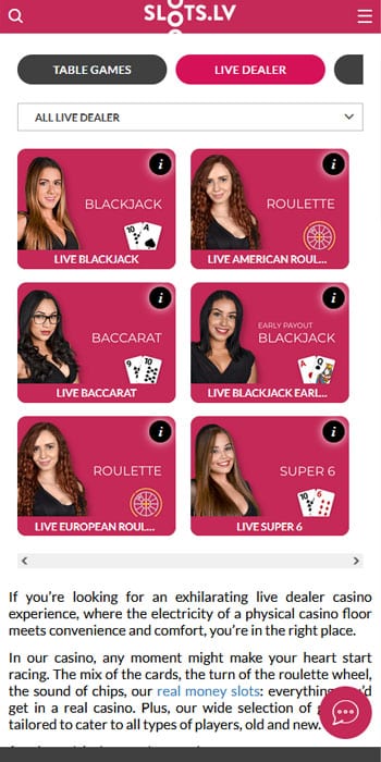Slots.LV Live Casino