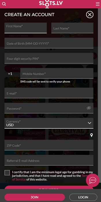 Register an Account