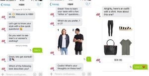 H&M Bot in Action. 