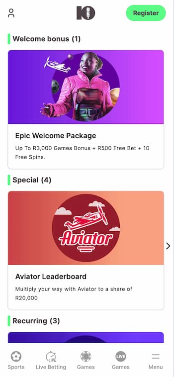 Choose a bonus and deposit