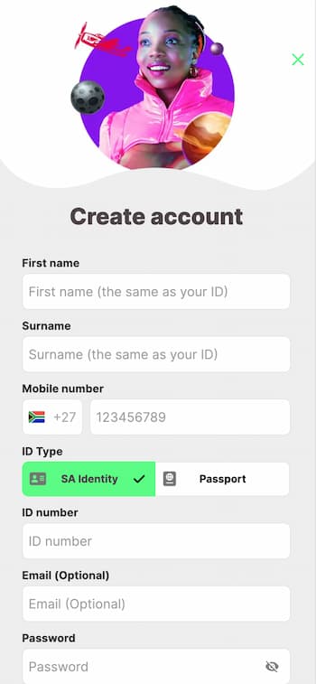 Create an account