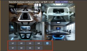 Editing and refining images with Midjourney.