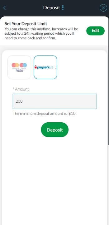 Make a First Deposit