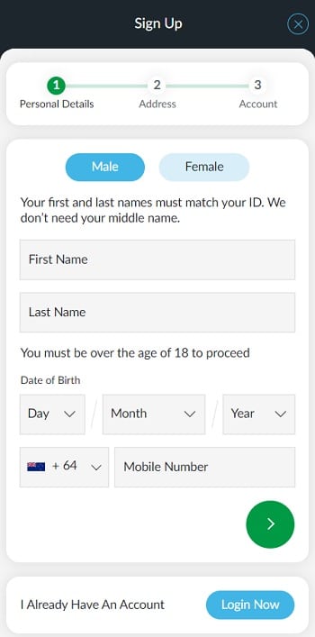 Sign Up for an Account