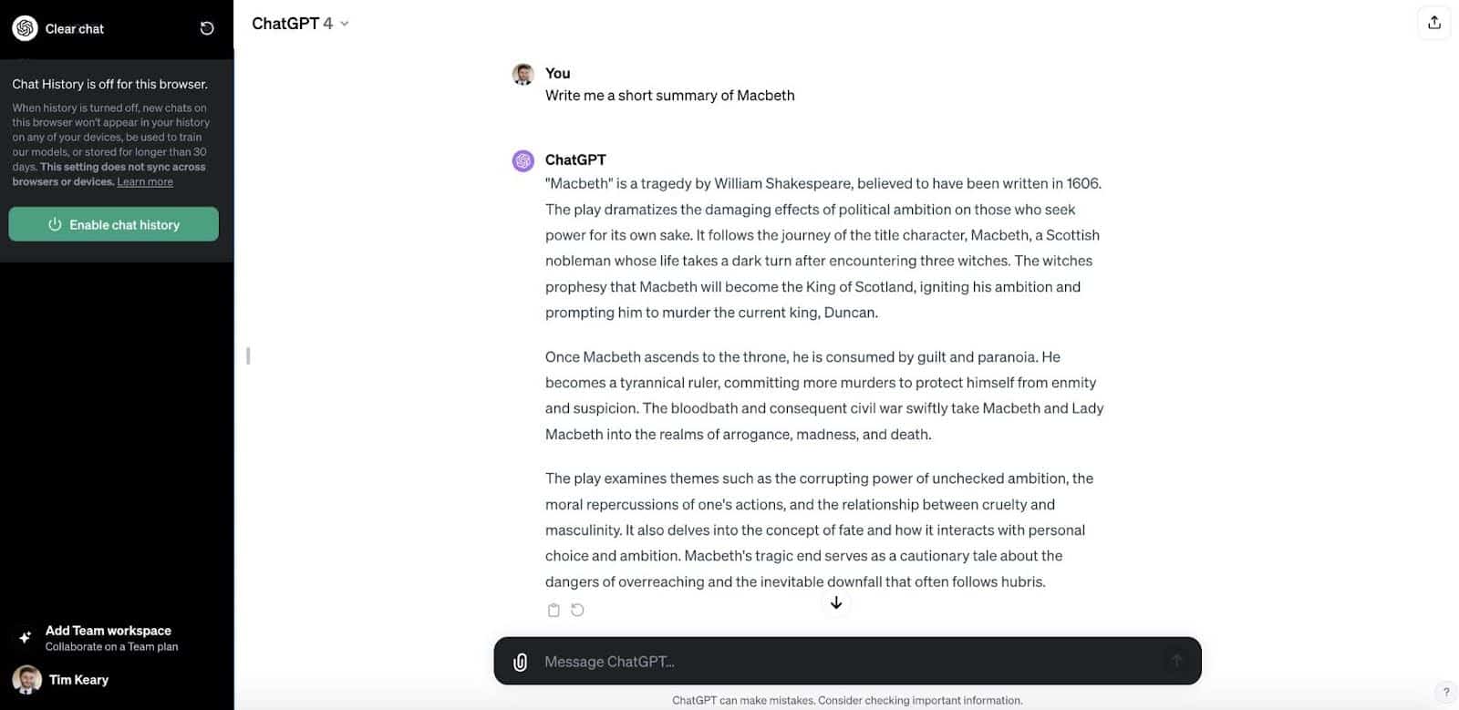 Text Summarization ChatGPT