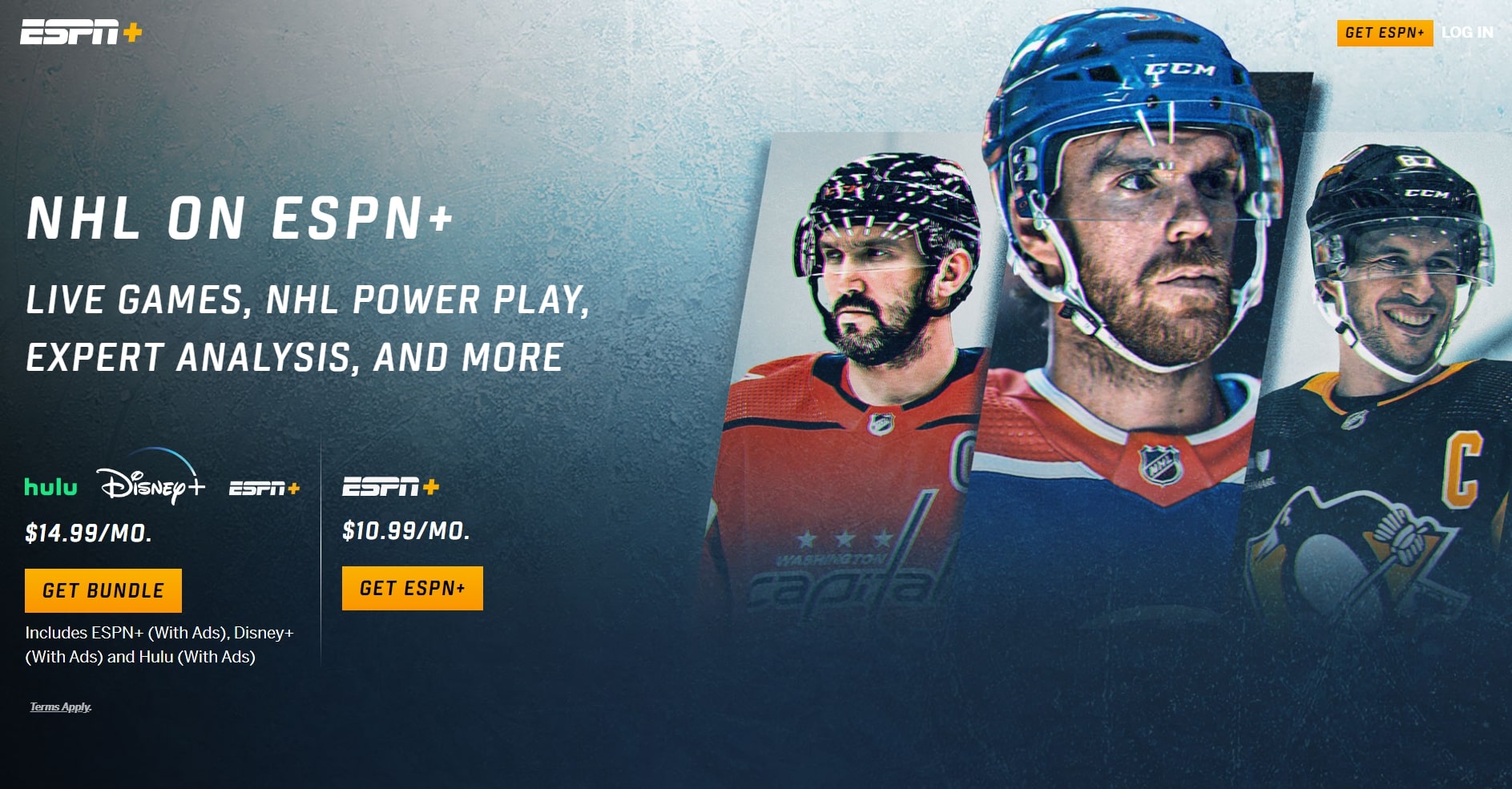 Sign up for a streaming platform that offers NHL games. 
