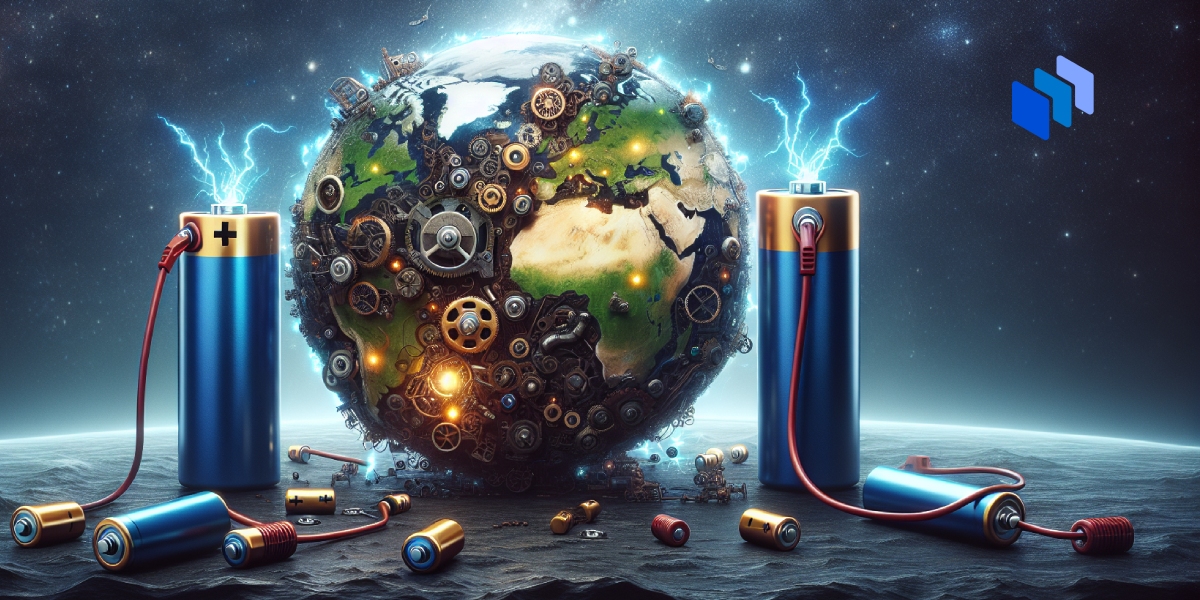 The Earth powered by batteries
