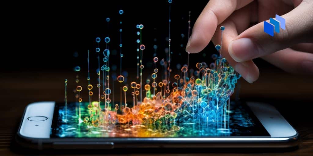 A mobile phone leaking data