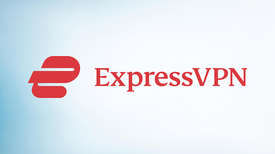 A logo of Express VPN
