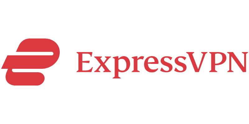 A logo of ExpressVPN