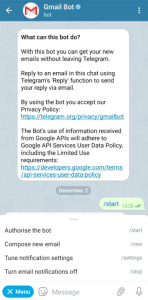 Gmail Bot Telegram