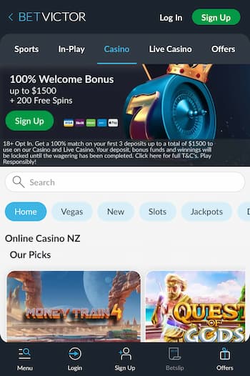 best NZ casino apps BetVictor