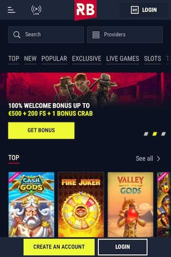 Rabona New Zealand mobile casino