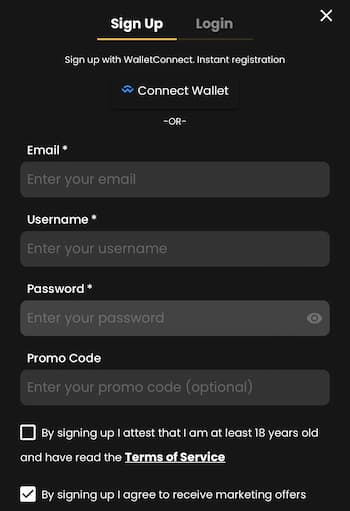 2. Sign Up for an Account