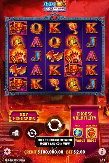 Zeus vs Hadies Gods of War online slots ZA