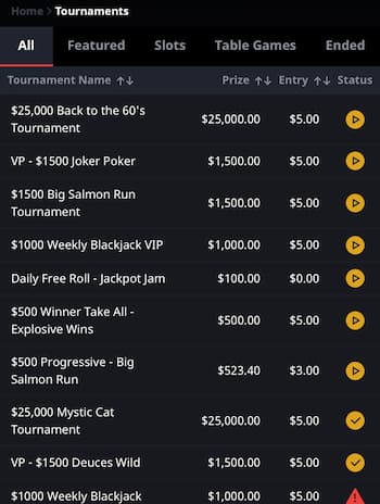 Drake Casino tournaments