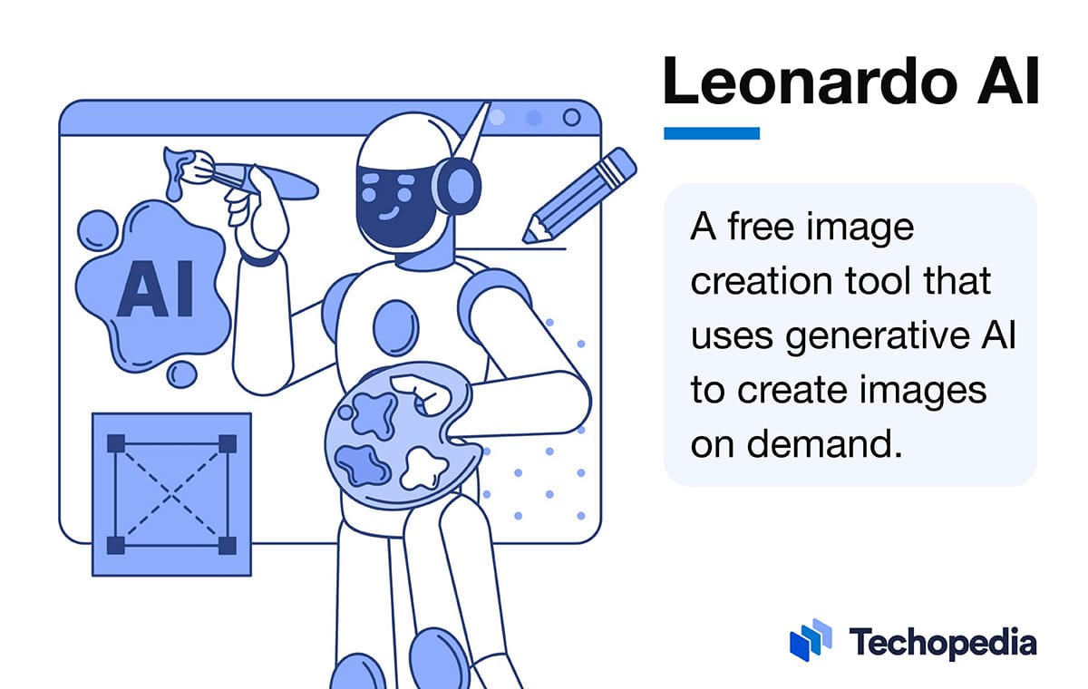 An image explaining the meaning of Leonardo AI