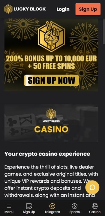 Go to the Online Casino