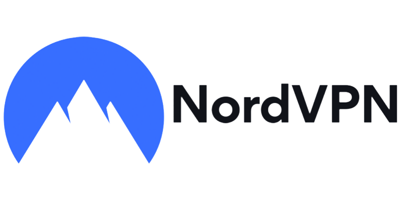 A logo of NordVPN