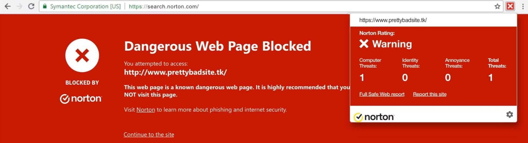 Norton web protection