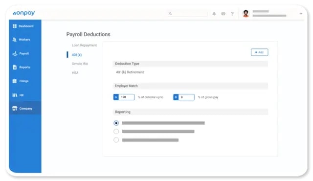 Automate taxes with OnPay's payroll deductions