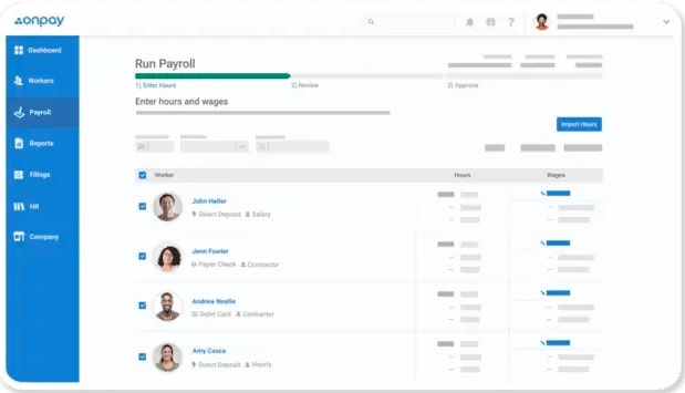 Approve pay runs with OnPay's payroll feature