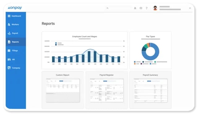 Generate customizable reports with OnPay