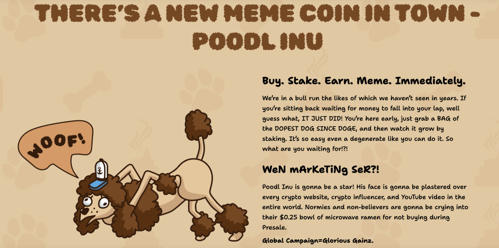 Poodl Inu staking and earn