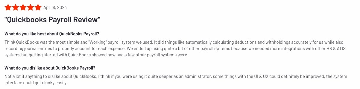 A review of QuickBooks Payroll