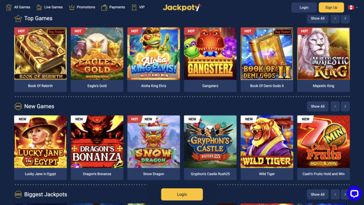 Jackpoty $5 Deposit Casino Canada