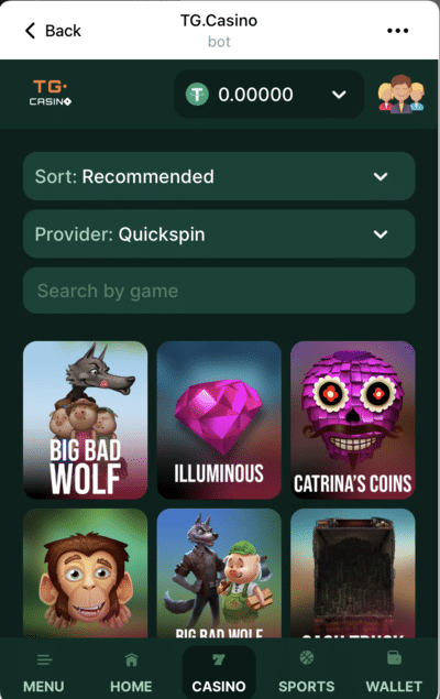 TG.Casino Quickspin Casino