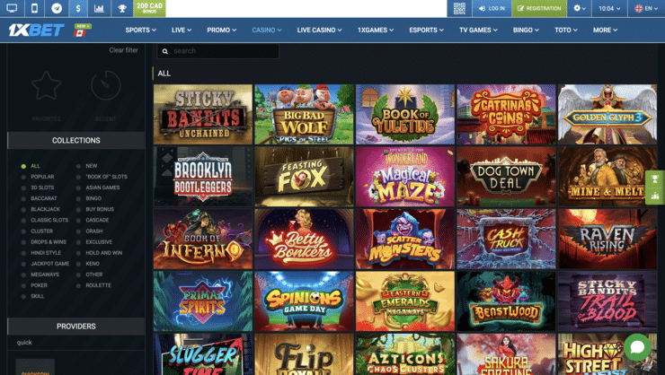1xBet Quickspin Casino