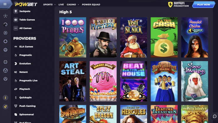 Powbet High 5 Games Casino